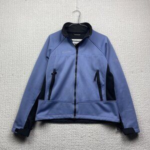 Y2K Columbia Titanium Interchange Soft Shell Tech Jacket Blue Wom Sz M Read